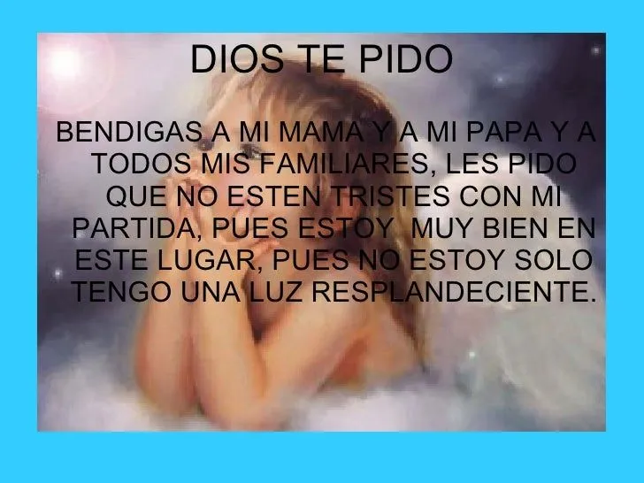 Oraciones de angelitos - Imagui