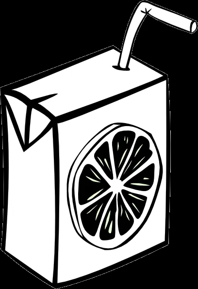 Orange Juice Box (b And W) clip art - vector clip art online ... Orange Juice Box (b And W) clip art - vector clip art online ...