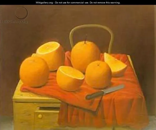 Oranges 1988 - Fernando Botero - WikiGallery.org, the largest ...