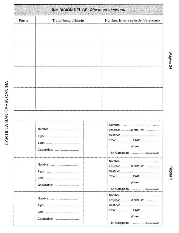 Fichas de vacunas para perros - Imagui