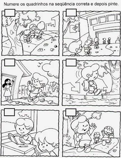 PONER EN ORDEN LAS ESCENAS Y COLOREAR