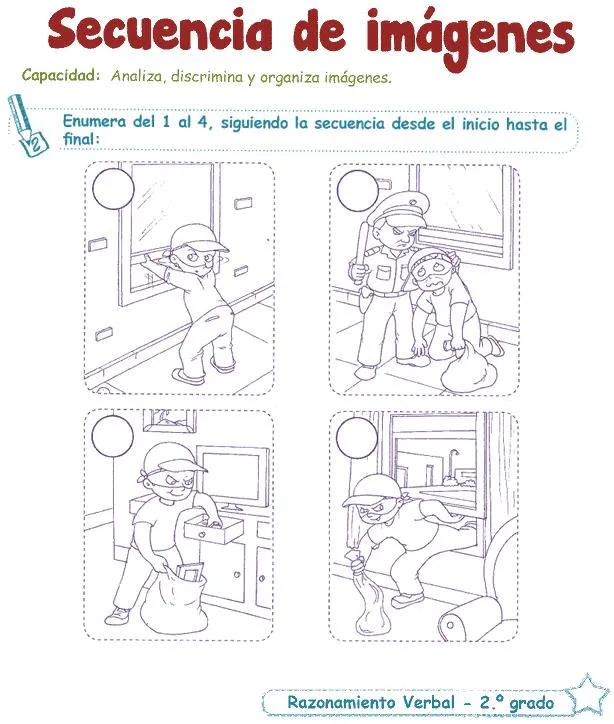 Orden de secuencia para niños - Imagui