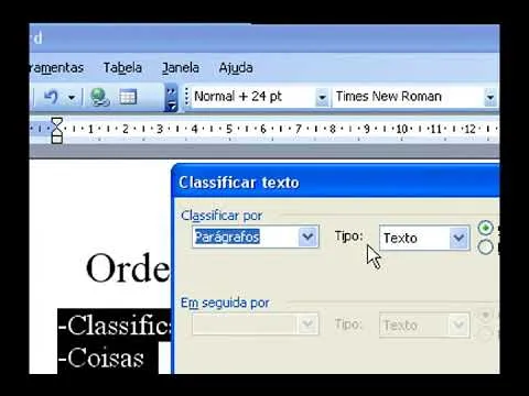 Como se ordena por orden alfabetico en Word? 10 puntos mejor ...