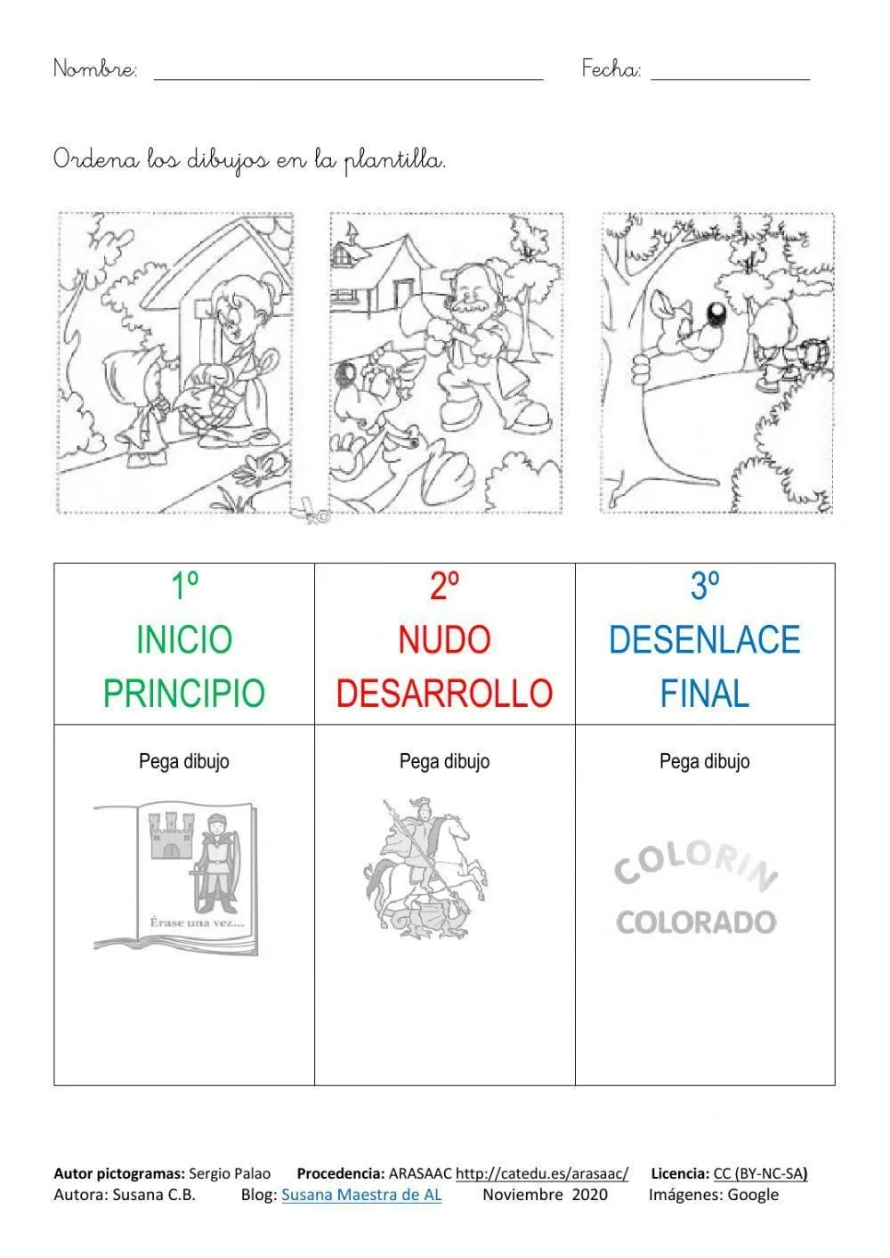Ordenar Cuento (secuencias 3 viñetas) worksheet | Live Worksheets Ordenar Cuento (secuencias 3 viñetas) worksheet | Live Worksheets