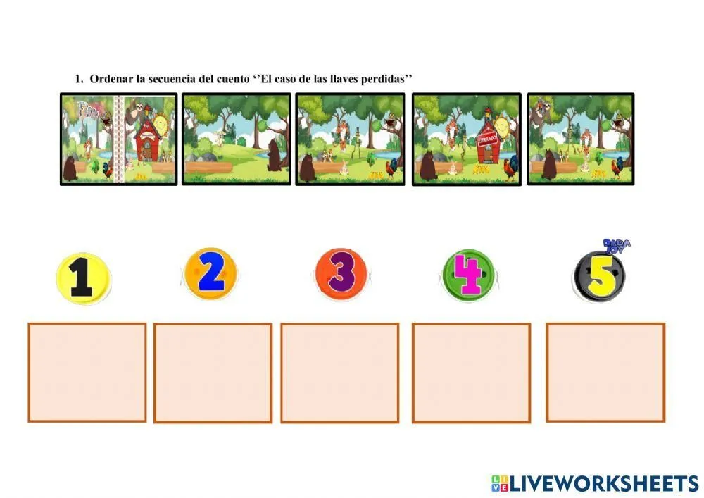 Ordenar Secuencias interactive activity for Primaria | Live Worksheets Ordenar Secuencias interactive activity for Primaria | Live Worksheets