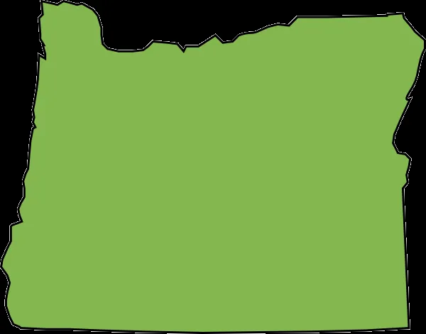 Oregon State Outline Map In Svg Format clip art - vector clip art ...