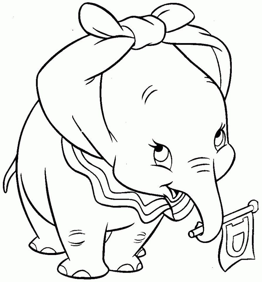 colorear-dumbo-y-sus-orejas- ...