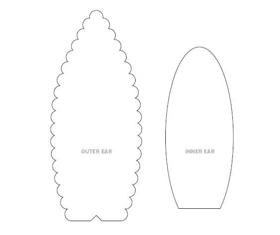 Molde de orejas de conejo para imprimir - Imagui Molde de orejas de conejo para imprimir - Imagui