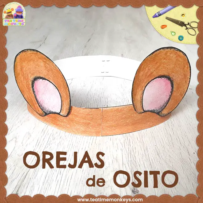 Orejas de Osito Manualidad - Tea Time Monkeys Orejas de Osito Manualidad - Tea Time Monkeys