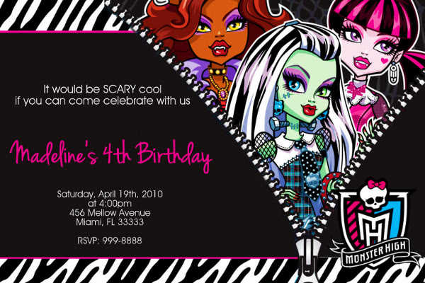 Organiza una fiesta de Monster High para tu niña: ¡Nosotros te ...