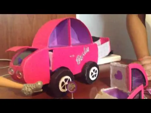 Organizador en forma de carro para niña - YouTube Organizador en forma de carro para niña - YouTube