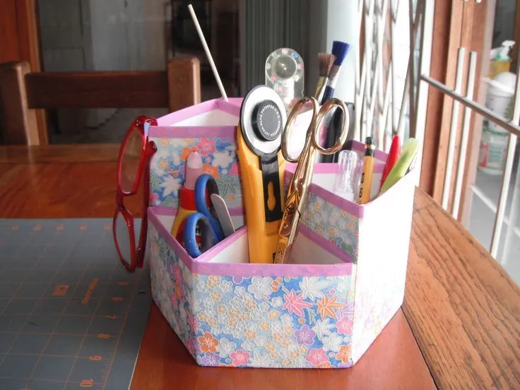 Organizador(hecho con cajas para leche) | Reciclaje | Pinterest Organizador(hecho con cajas para leche) | Reciclaje | Pinterest