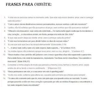 Organizando um casamento: Frases para convite de Casamento Organizando um casamento: Frases para convite de Casamento