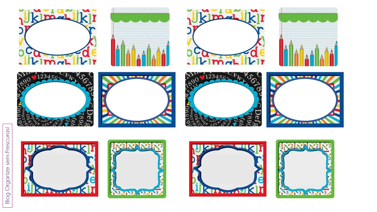 Organize sem Frescuras!: Volta às aulas: etiquetas personalizadas ... Organize sem Frescuras!: Volta às aulas: etiquetas personalizadas ...
