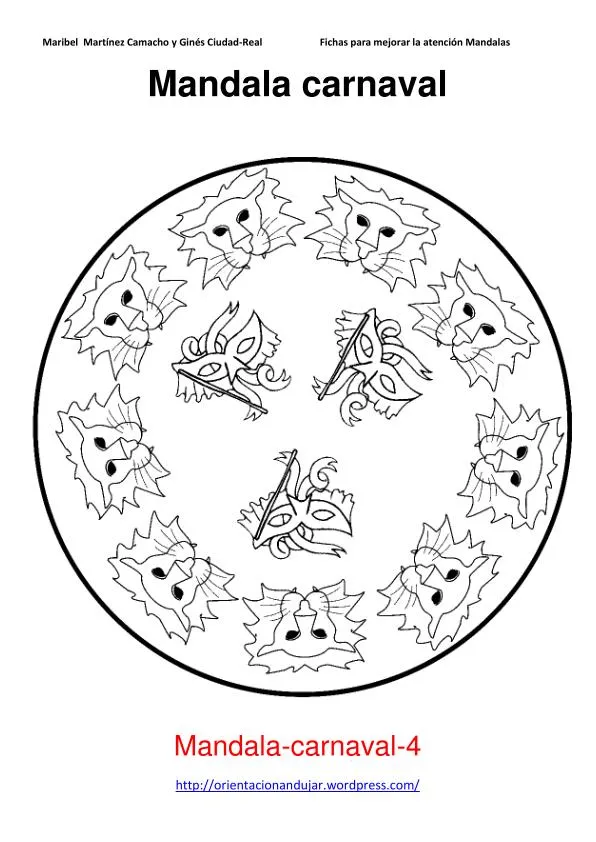 Mandalas de carnaval para Ineverycrea | Triniblog Mandalas de carnaval para Ineverycrea | Triniblog
