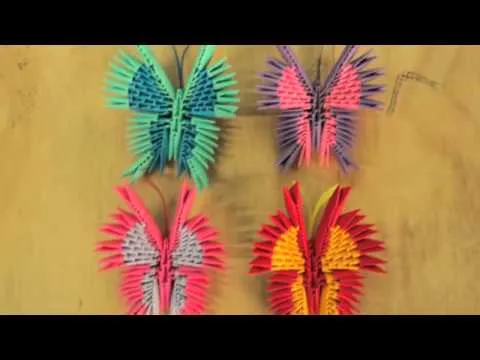 origami 3d butterfly & swan, mariposa y cisne - YouTube origami 3d butterfly & swan, mariposa y cisne - YouTube