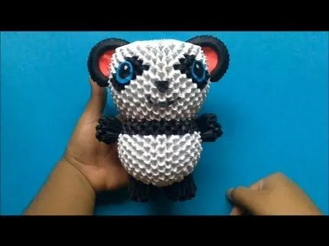 Origami 3D Pandi - YouTube