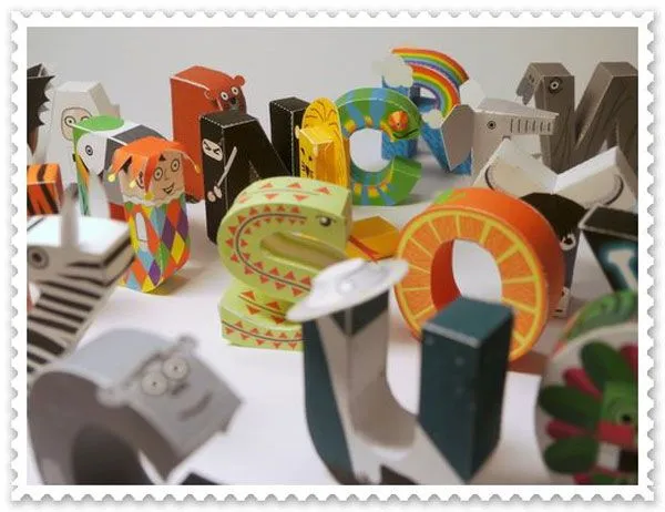 Origami: un alfabeto 3D para imprimir gratis Origami: un alfabeto 3D para imprimir gratis