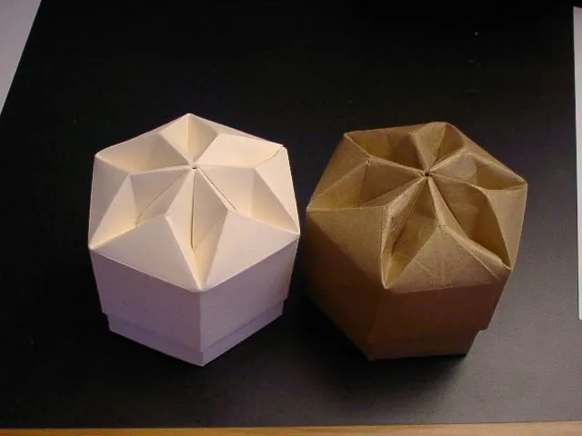 Origami Box - Hexagon Diamond | Origami... | Pinterest