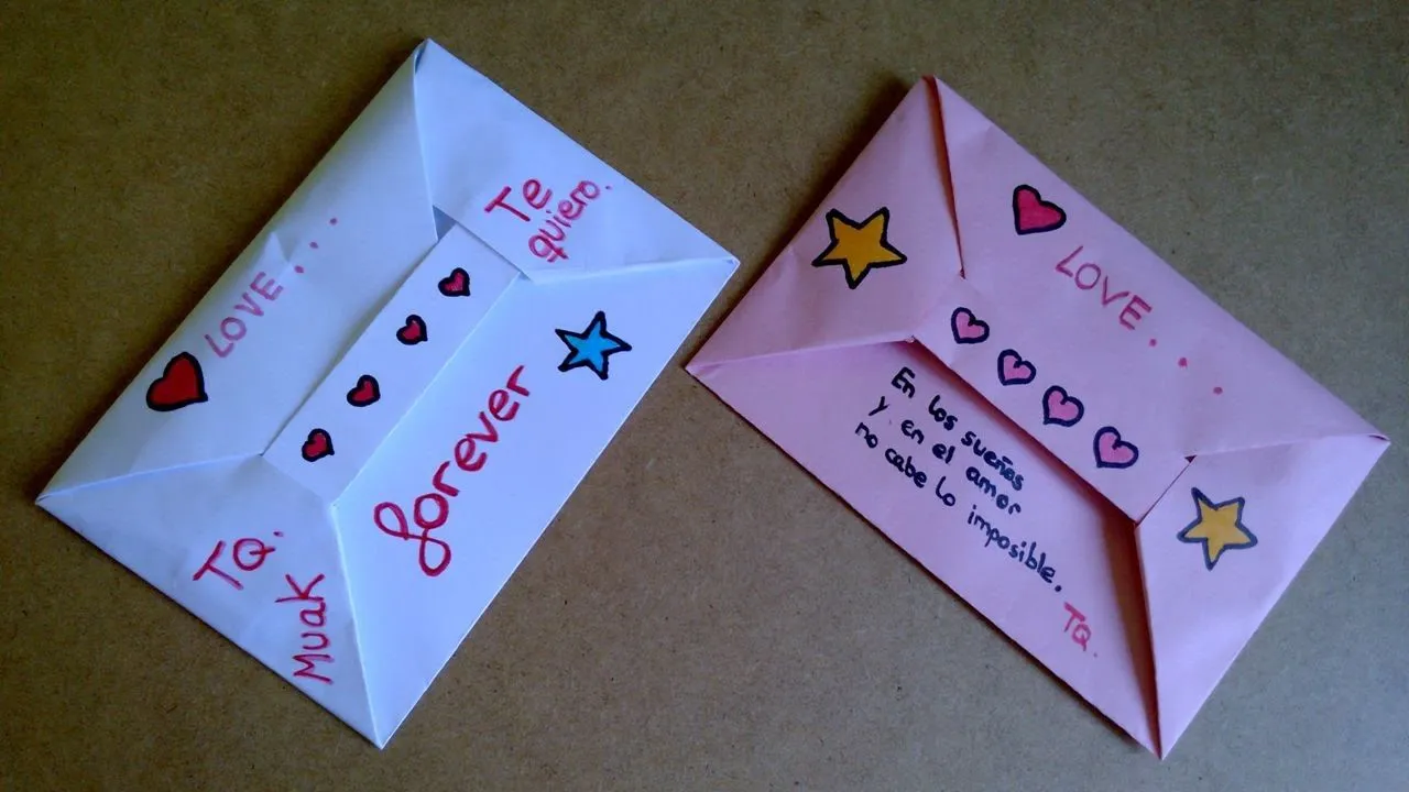 Origami - Sobre para carta o carta desplegable!! - YouTube Origami - Sobre para carta o carta desplegable!! - YouTube