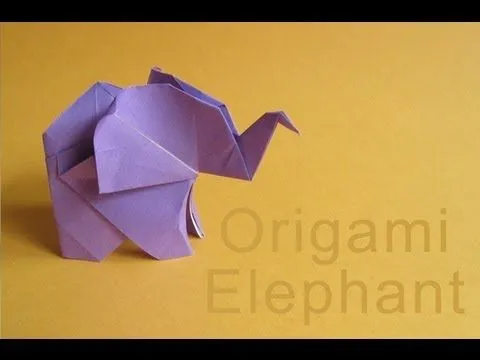 Origami Elephant :: Elefante de papel - YouTube Origami Elephant :: Elefante de papel - YouTube