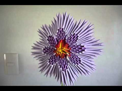 Origami Flor 3D - YouTube