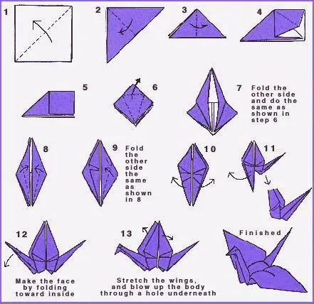 Origami: Un sobre con una grulla | El Gatito Amarillo Origami: Un sobre con una grulla | El Gatito Amarillo