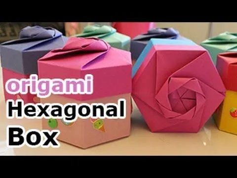 Origami Hexagonal Gift Box (Non Modular) - YouTube Origami Hexagonal Gift Box (Non Modular) - YouTube