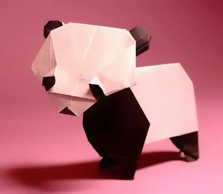 origami Panda Kasahara Om 3D ~ origami instructions origami Panda Kasahara Om 3D ~ origami instructions