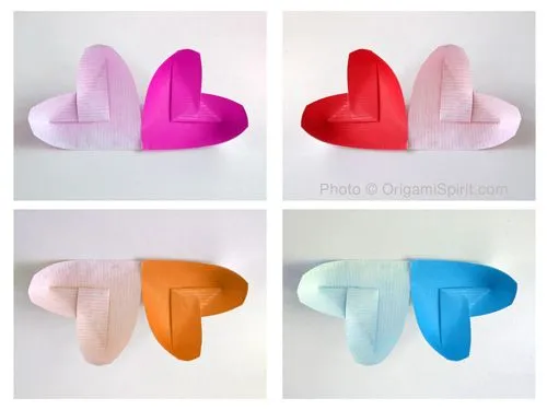 Origami paso a paso, Un corazón doble de papel para tu alma gemela