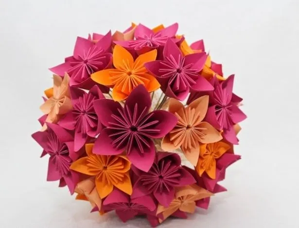 De origami, pérolas ou até conchas, veja 50 buquês sem flores ... De origami, pérolas ou até conchas, veja 50 buquês sem flores ...