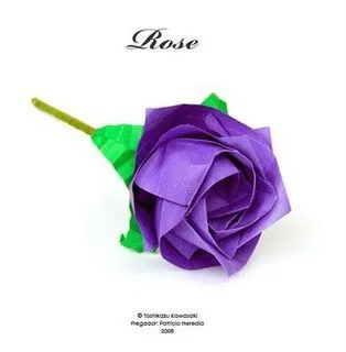 Origami rosa paso a paso - Imagui Origami rosa paso a paso - Imagui