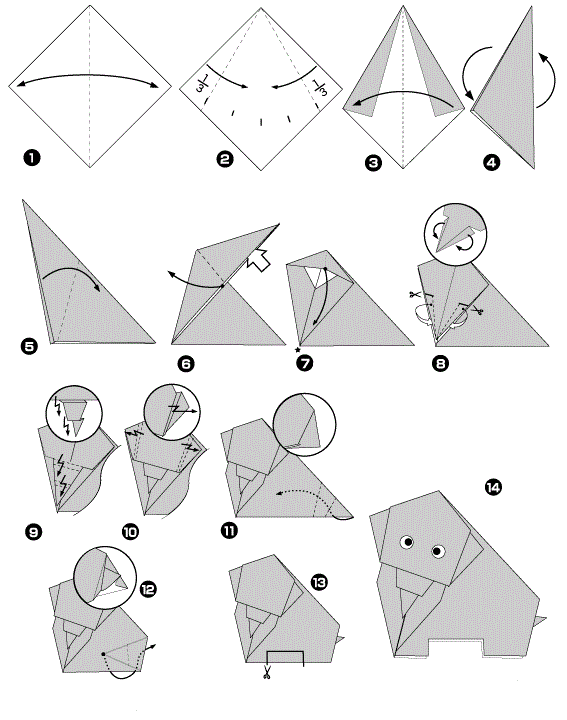 Origami - Safari (Elefante) | PERSPECTIVAS DO OLHAR Origami - Safari (Elefante) | PERSPECTIVAS DO OLHAR