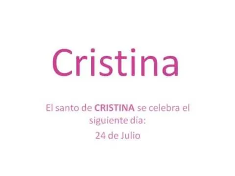 Origen y significado del nombre Cristina - YouTube Origen y significado del nombre Cristina - YouTube