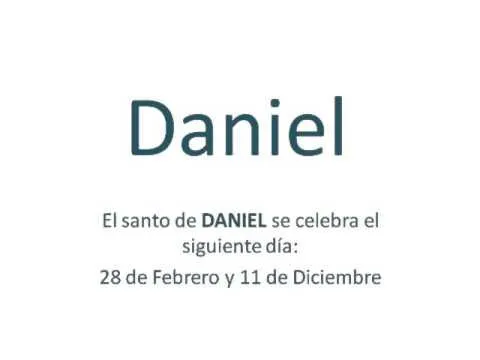 Origen y significado del nombre Daniel - YouTube Origen y significado del nombre Daniel - YouTube
