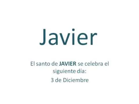 Origen y significado del nombre Javier - YouTube