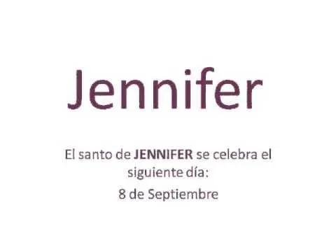 Origen y significado del nombre Jennifer - YouTube Origen y significado del nombre Jennifer - YouTube