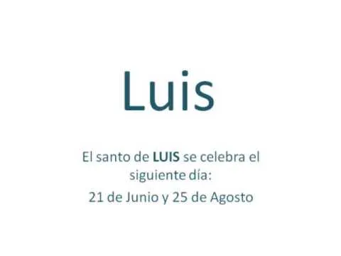 Origen y significado del nombre Luis - YouTube