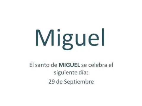 Origen y significado del nombre Miguel - YouTube Origen y significado del nombre Miguel - YouTube
