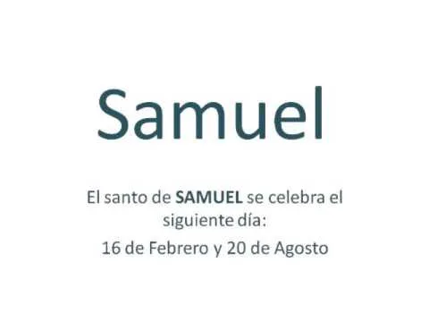 Origen y significado del nombre Samuel - YouTube Origen y significado del nombre Samuel - YouTube
