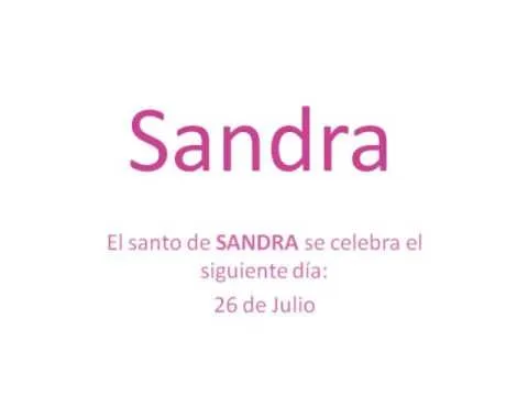Origen y significado del nombre Sandra - YouTube Origen y significado del nombre Sandra - YouTube