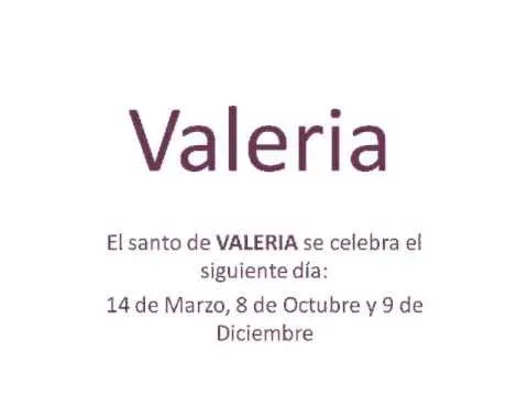 Origen y significado del nombre Valeria - YouTube