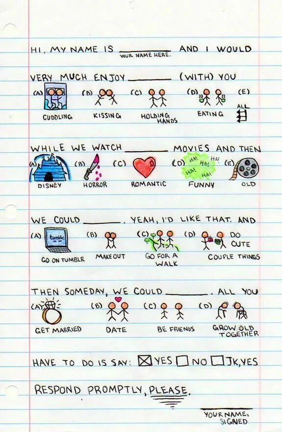 Una original carta de amor. | Creatividad en el amor | Pinterest Una original carta de amor. | Creatividad en el amor | Pinterest
