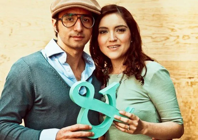 Original decoración con letras para la boda