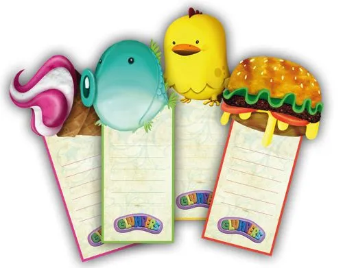 Originales y bonitos marcapáginas con los dibujos de los Glumpers ... Originales y bonitos marcapáginas con los dibujos de los Glumpers ...