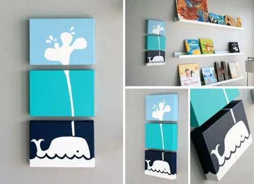 Originales cuadros infantiles | Decoideas.Net