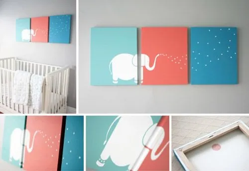 Originales cuadros infantiles | Decoideas.Net Originales cuadros infantiles | Decoideas.Net
