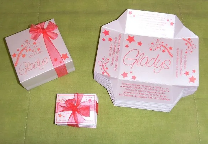 Originales Invitaciones De Cajita..para Boda Y Xv Años ...