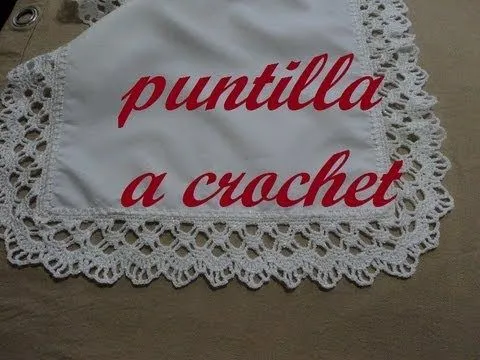 ORILLA O PUNTILLA EN LA TECNICA DE GANCHILLO, PASO A PASO - YouTube