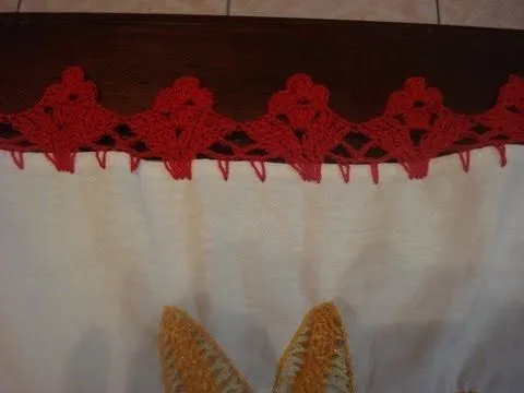 Orilla Tejida Roja # 17 Servilletas - YouTube Orilla Tejida Roja # 17 Servilletas - YouTube